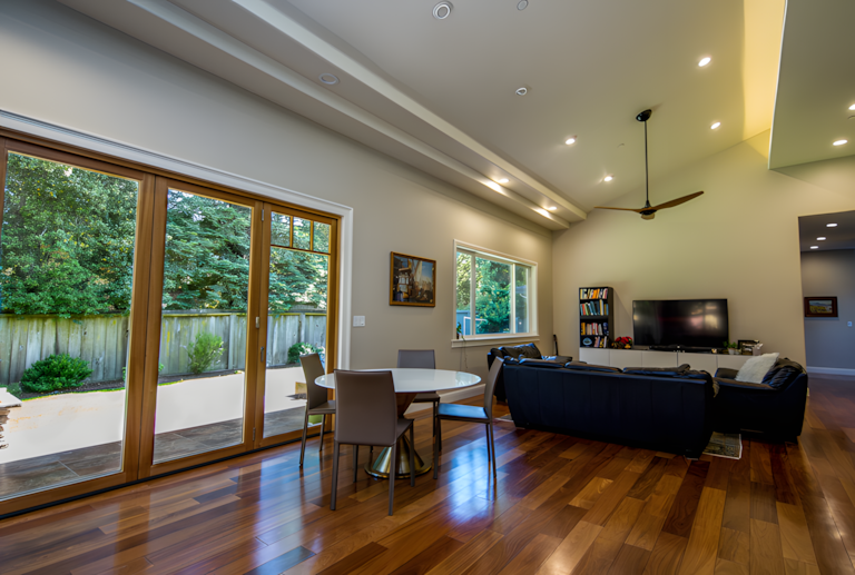Elegant living room with natural lighting