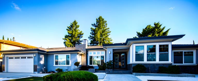 Beautifully landscaped outdoor area