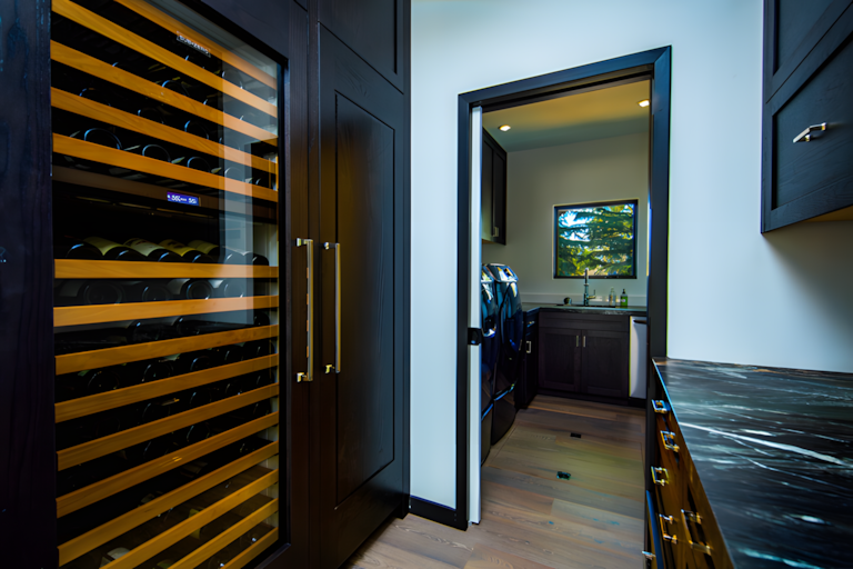 Spacious laundry room