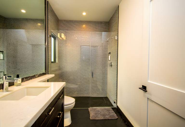 Luxurious walk-in shower